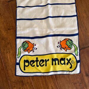 Peter Max Rare Vintage Fine Silk Scarf